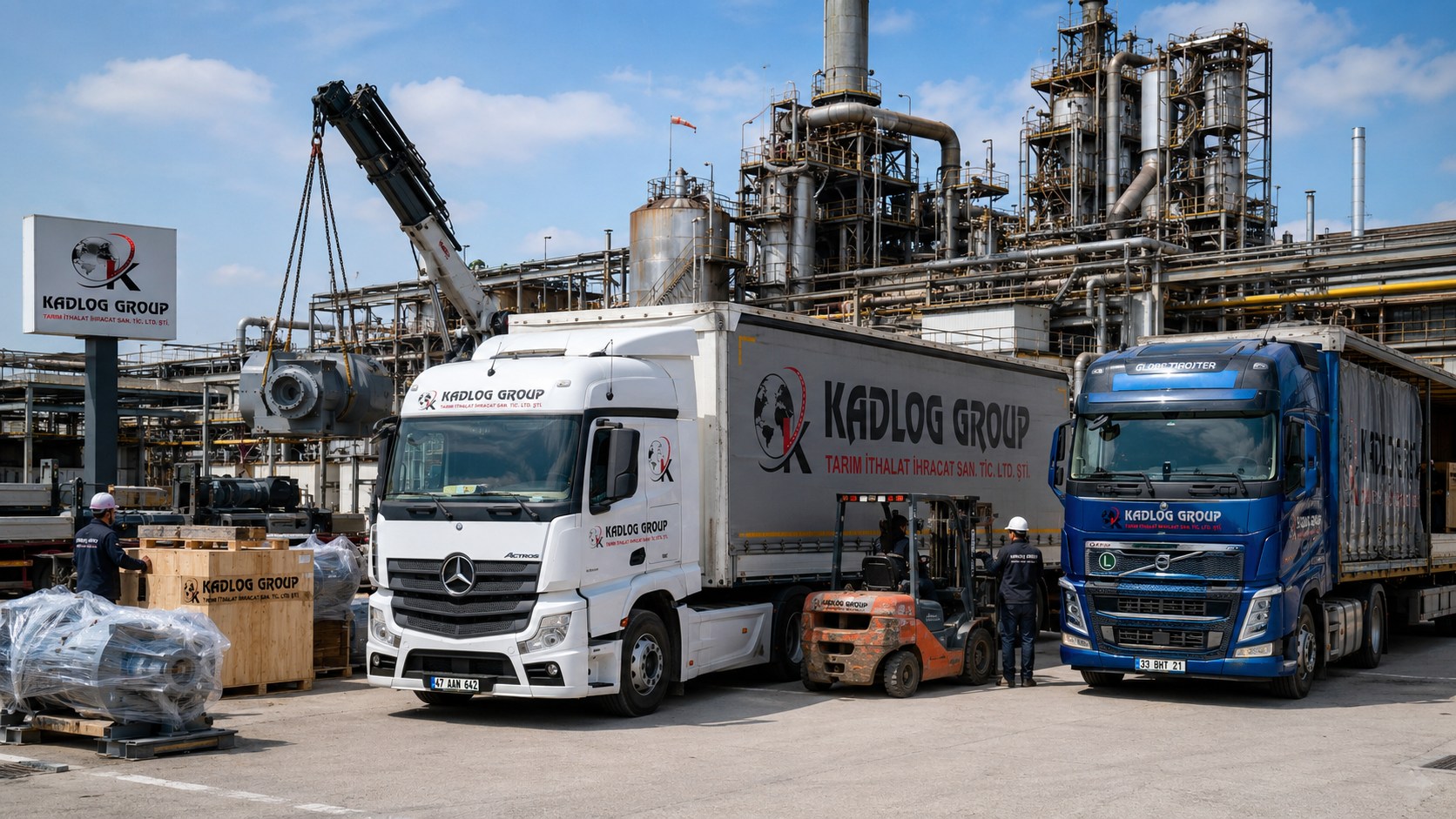 Kadlog Group – Sanayi Tesisinde Lojistik TIR Operasyonu